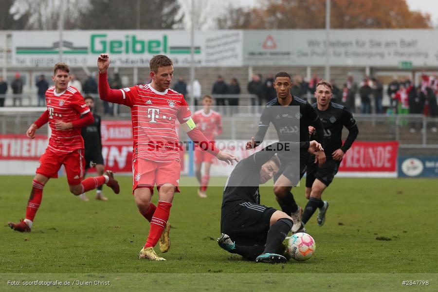 Benjamin Baier, Stadion am Schönbusch, Aschaffenburg, 03.12.2022, sport, action, Fussball, BFV, Dezember 2022, Saison 2022/2023, 24. Spieltag, Regionalliga Bayern, FCB, SVA, FC Bayern München II, SV Viktoria Aschaffenburg - Bild-ID: 2347798