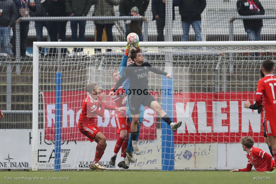 Johannes Schenk, Stadion am Schönbusch, Aschaffenburg, 03.12.2022, sport, action, Fussball, BFV, Dezember 2022, Saison 2022/2023, 24. Spieltag, Regionalliga Bayern, FCB, SVA, FC Bayern München II, SV Viktoria Aschaffenburg - Bild-ID: 2347799
