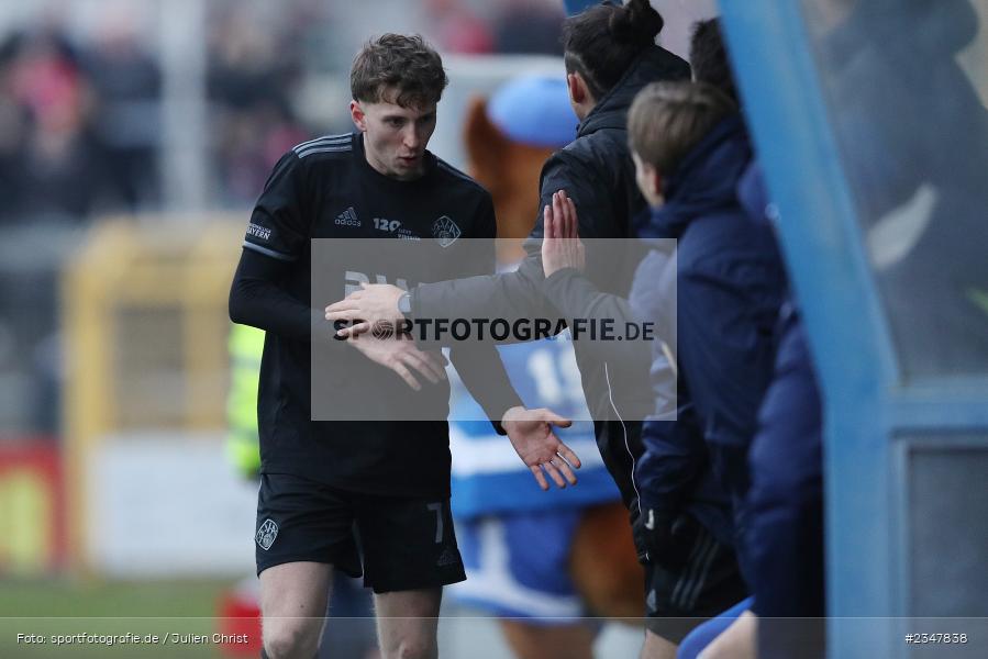 Benedict Laverty, Stadion am Schönbusch, Aschaffenburg, 03.12.2022, sport, action, Fussball, BFV, Dezember 2022, Saison 2022/2023, 24. Spieltag, Regionalliga Bayern, FCB, SVA, FC Bayern München II, SV Viktoria Aschaffenburg - Bild-ID: 2347838