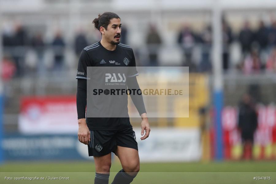 Hamza Boutakhrit, Stadion am Schönbusch, Aschaffenburg, 03.12.2022, sport, action, Fussball, BFV, Dezember 2022, Saison 2022/2023, 24. Spieltag, Regionalliga Bayern, FCB, SVA, FC Bayern München II, SV Viktoria Aschaffenburg - Bild-ID: 2347875