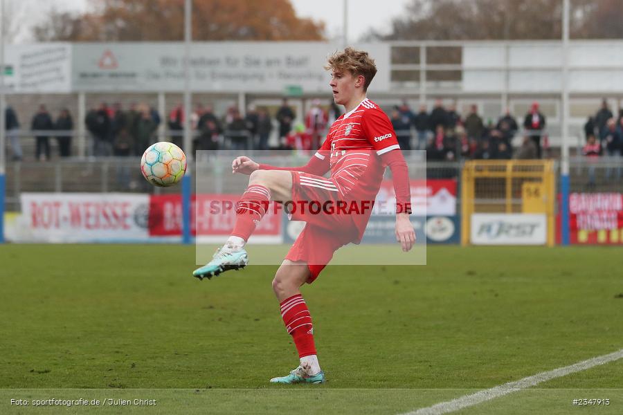 David Herold, Stadion am Schönbusch, Aschaffenburg, 03.12.2022, sport, action, Fussball, BFV, Dezember 2022, Saison 2022/2023, 24. Spieltag, Regionalliga Bayern, FCB, SVA, FC Bayern München II, SV Viktoria Aschaffenburg - Bild-ID: 2347913