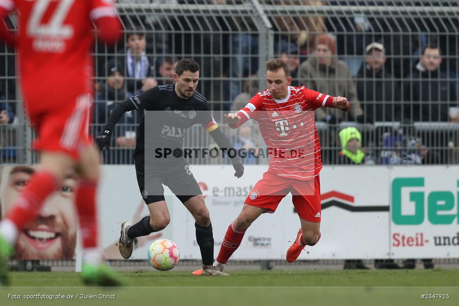 Daniel Cheron, Stadion am Schönbusch, Aschaffenburg, 03.12.2022, sport, action, Fussball, BFV, Dezember 2022, Saison 2022/2023, 24. Spieltag, Regionalliga Bayern, FCB, SVA, FC Bayern München II, SV Viktoria Aschaffenburg - Bild-ID: 2347923