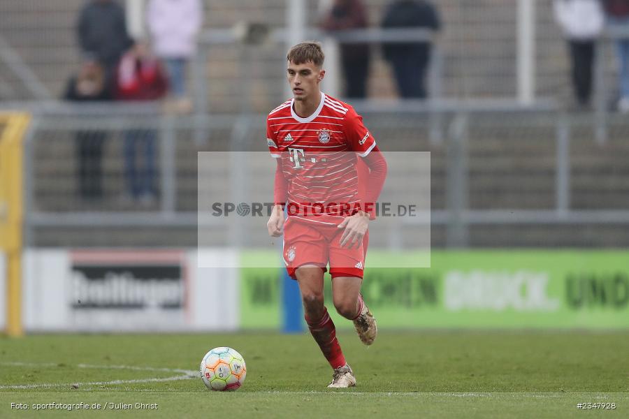 Justin Janitzek, Stadion am Schönbusch, Aschaffenburg, 03.12.2022, sport, action, Fussball, BFV, Dezember 2022, Saison 2022/2023, 24. Spieltag, Regionalliga Bayern, FCB, SVA, FC Bayern München II, SV Viktoria Aschaffenburg - Bild-ID: 2347928