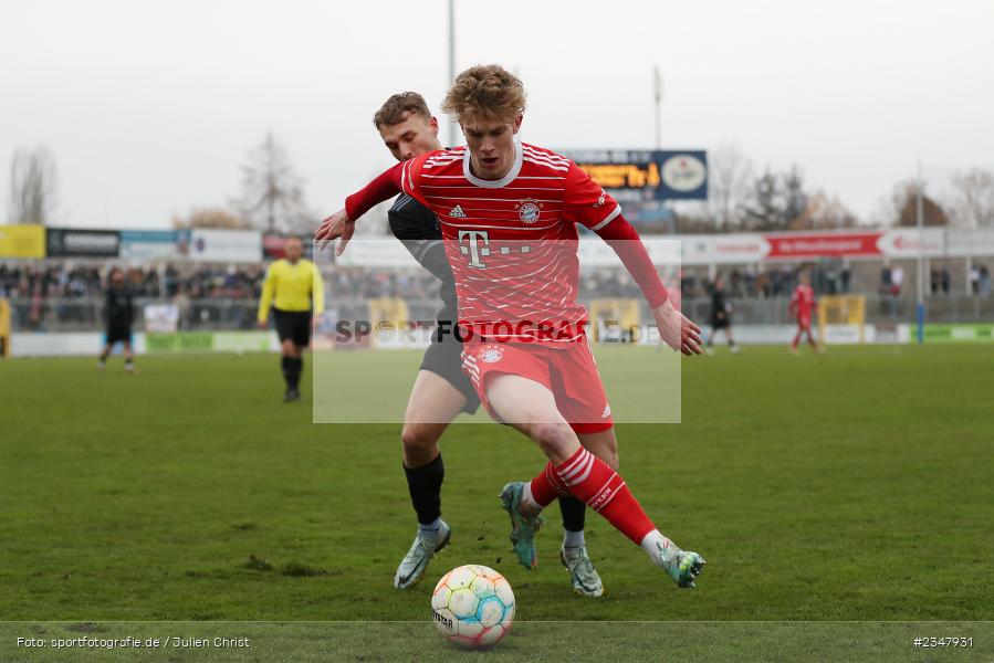 David Herold, Stadion am Schönbusch, Aschaffenburg, 03.12.2022, sport, action, Fussball, BFV, Dezember 2022, Saison 2022/2023, 24. Spieltag, Regionalliga Bayern, FCB, SVA, FC Bayern München II, SV Viktoria Aschaffenburg - Bild-ID: 2347931