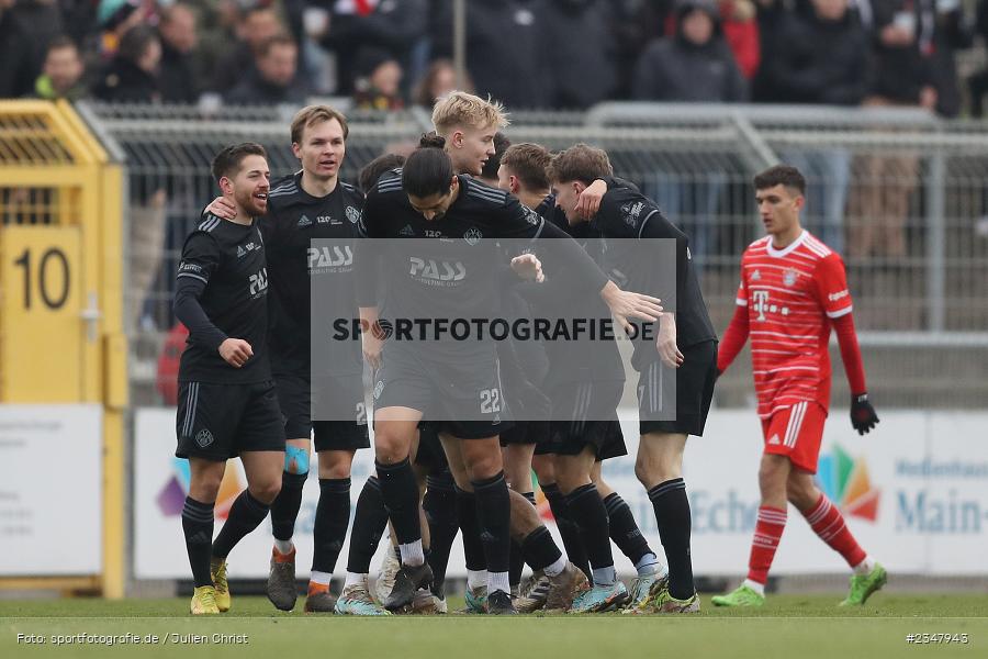 Clay Verkaj, Stadion am Schönbusch, Aschaffenburg, 03.12.2022, sport, action, Fussball, BFV, Dezember 2022, Saison 2022/2023, 24. Spieltag, Regionalliga Bayern, FCB, SVA, FC Bayern München II, SV Viktoria Aschaffenburg - Bild-ID: 2347943