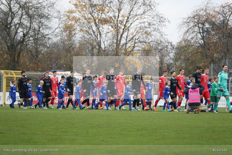 Stadion am Schönbusch, Aschaffenburg, 03.12.2022, sport, action, Fussball, BFV, Dezember 2022, Saison 2022/2023, 24. Spieltag, Regionalliga Bayern, FCB, SVA, FC Bayern München II, SV Viktoria Aschaffenburg - Bild-ID: 2347949