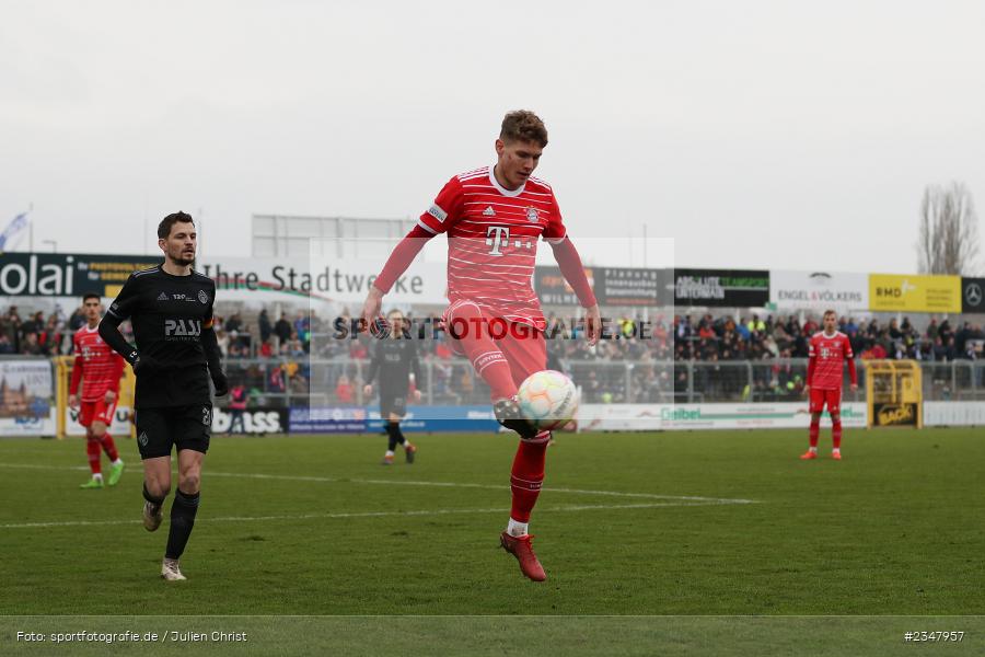 Jahn Herrmann, Stadion am Schönbusch, Aschaffenburg, 03.12.2022, sport, action, Fussball, BFV, Dezember 2022, Saison 2022/2023, 24. Spieltag, Regionalliga Bayern, FCB, SVA, FC Bayern München II, SV Viktoria Aschaffenburg - Bild-ID: 2347957 Jahn Herrmann, Stadion am Schönbusch, Aschaffenburg, 03.12.2022, sport, action, Fussball, BFV, Dezember 2022, Saison 2022/2023, 24. Spieltag, Regionalliga Bayern, FCB, SVA, FC Bayern München II, SV Viktoria Aschaffenburg - Bild-ID: 2347957