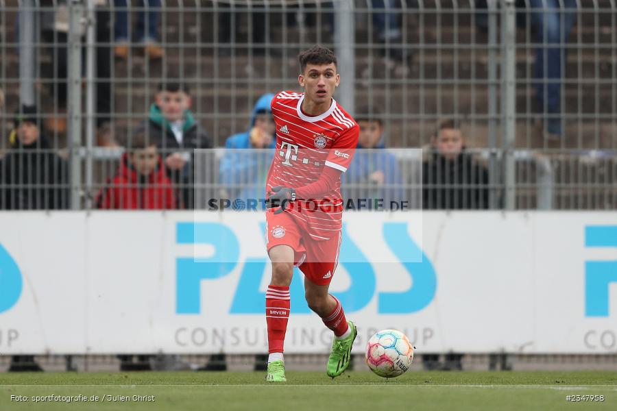 Grant-Leon Ranos, Stadion am Schönbusch, Aschaffenburg, 03.12.2022, sport, action, Fussball, BFV, Dezember 2022, Saison 2022/2023, 24. Spieltag, Regionalliga Bayern, FCB, SVA, FC Bayern München II, SV Viktoria Aschaffenburg - Bild-ID: 2347958