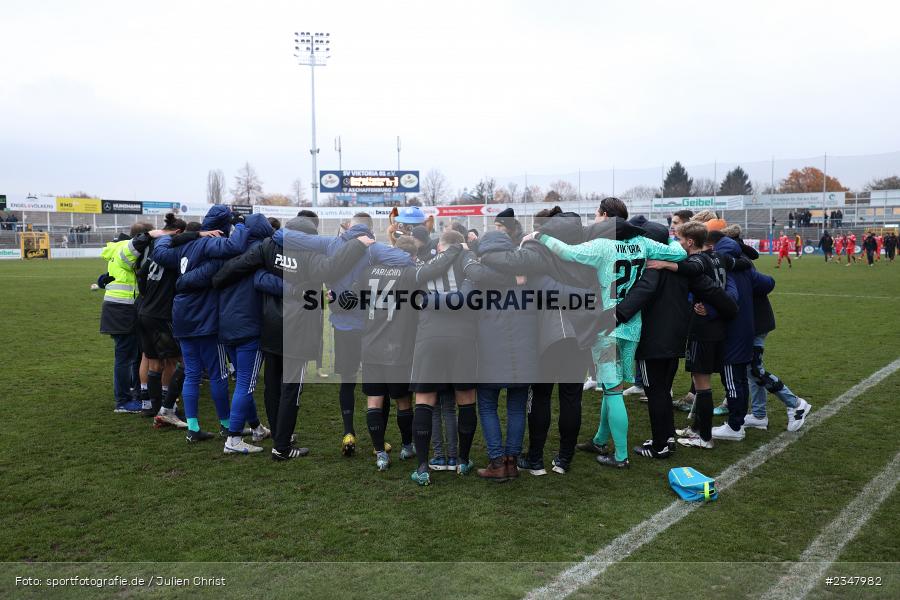 Mannschaftskreis, Stadion am Schönbusch, Aschaffenburg, 03.12.2022, sport, action, Fussball, BFV, Dezember 2022, Saison 2022/2023, 24. Spieltag, Regionalliga Bayern, FCB, SVA, FC Bayern München II, SV Viktoria Aschaffenburg - Bild-ID: 2347982