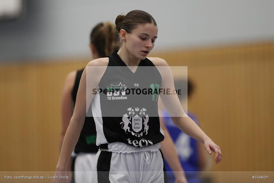 Louise Lotte Pfeil, Hans-Wilhelm-Renkhoff-Halle, Marktheidenfeld, 03.12.2022, sport, action, Fussball, DBB, Dezember 2022, Saison 2022/2023, Regionalliga Damen HR-Nord, 10. Spieltag, USV, TVM, USV TU Dresden, TV Marktheidenfeld - Bild-ID: 2348011