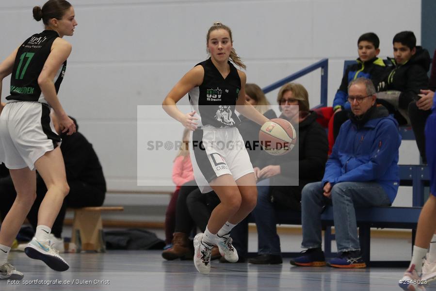 Sarina Porstendörfer, Hans-Wilhelm-Renkhoff-Halle, Marktheidenfeld, 03.12.2022, sport, action, Fussball, DBB, Dezember 2022, Saison 2022/2023, Regionalliga Damen HR-Nord, 10. Spieltag, USV, TVM, USV TU Dresden, TV Marktheidenfeld - Bild-ID: 2348023
