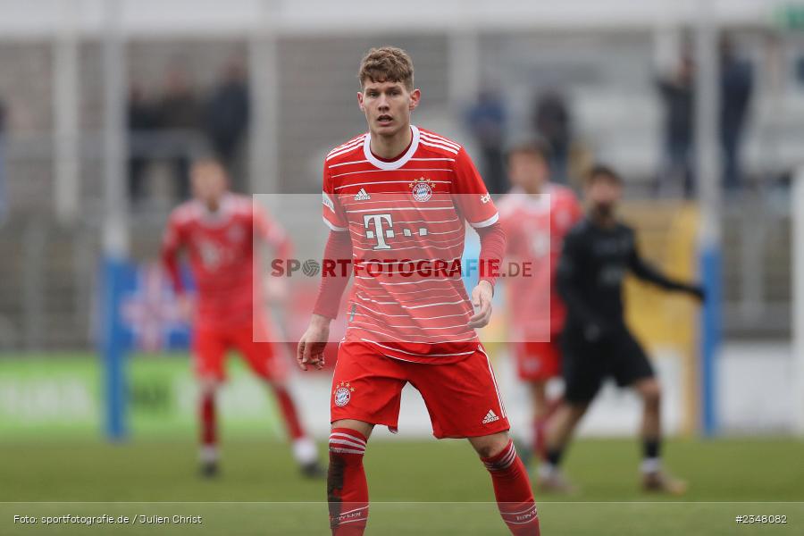 Jahn Herrmann, Stadion am Schönbusch, Aschaffenburg, 03.12.2022, sport, action, Fussball, BFV, Dezember 2022, Saison 2022/2023, 24. Spieltag, Regionalliga Bayern, FCB, SVA, FC Bayern München II, SV Viktoria Aschaffenburg - Bild-ID: 2348082
