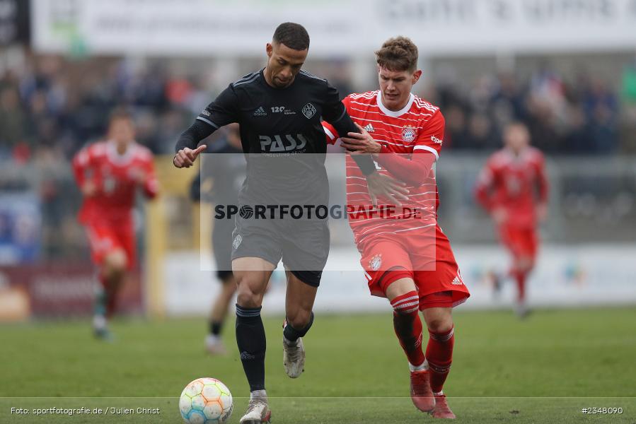 Felix Metzler, Stadion am Schönbusch, Aschaffenburg, 03.12.2022, sport, action, Fussball, BFV, Dezember 2022, Saison 2022/2023, 24. Spieltag, Regionalliga Bayern, FCB, SVA, FC Bayern München II, SV Viktoria Aschaffenburg - Bild-ID: 2348090