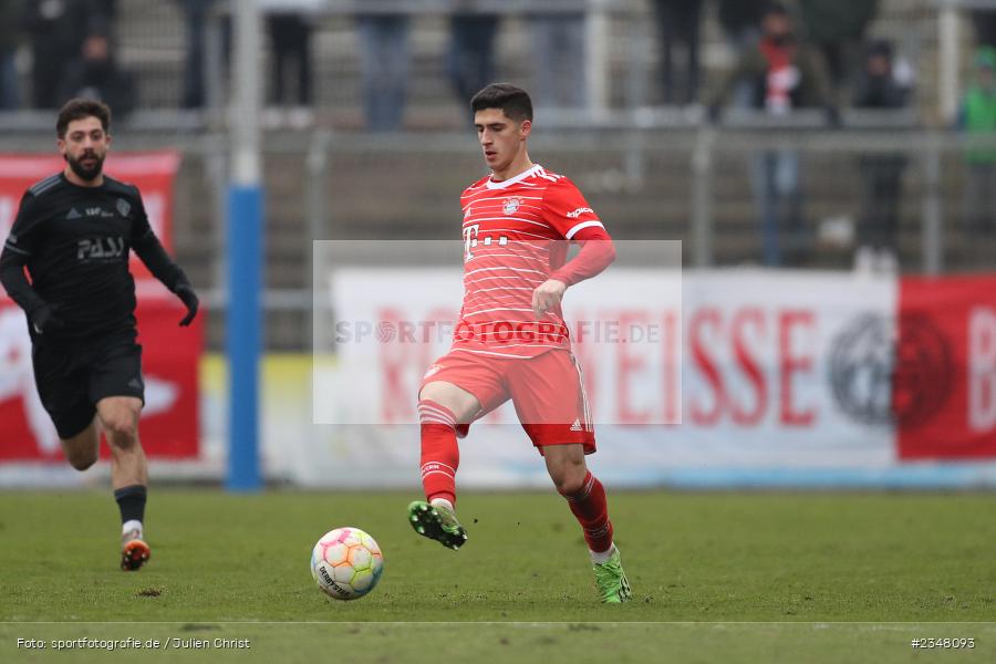 Grant-Leon Ranos, Stadion am Schönbusch, Aschaffenburg, 03.12.2022, sport, action, Fussball, BFV, Dezember 2022, Saison 2022/2023, 24. Spieltag, Regionalliga Bayern, FCB, SVA, FC Bayern München II, SV Viktoria Aschaffenburg - Bild-ID: 2348093
