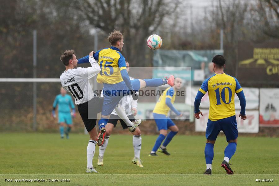 Nico Dauth, Sportgelände Gassenhäuser, Wertheim, 04.12.2022, sport, action, Fussball, bfv, Dezember 2022, Saison 2022/2023, BFV-Landesliga Odenwald, 19. Spieltag, SVK, SVE, SV Königshofen, SV Eintracht Nassig - Bild-ID: 2348206