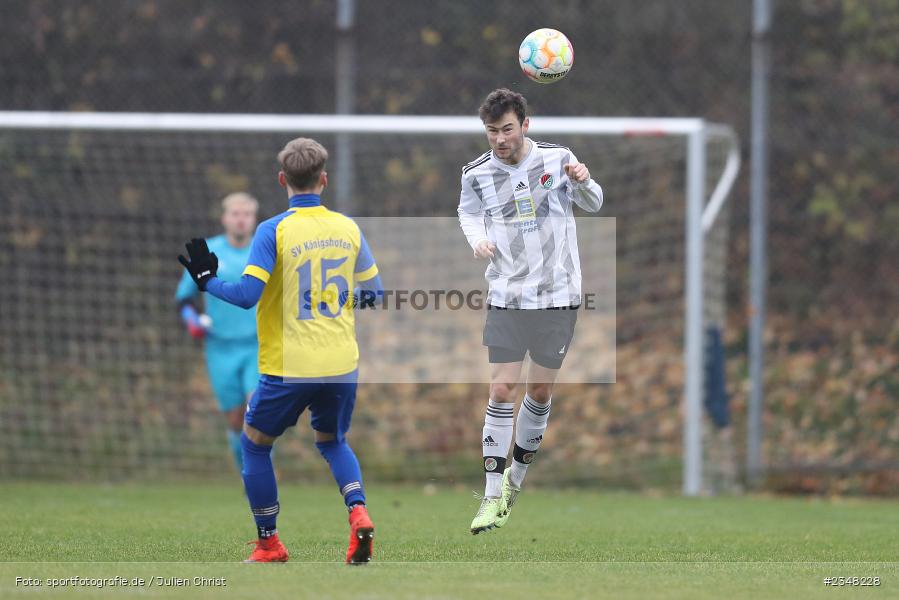 Moritz Stobbies, Sportgelände Gassenhäuser, Wertheim, 04.12.2022, sport, action, Fussball, bfv, Dezember 2022, Saison 2022/2023, BFV-Landesliga Odenwald, 19. Spieltag, SVK, SVE, SV Königshofen, SV Eintracht Nassig - Bild-ID: 2348228