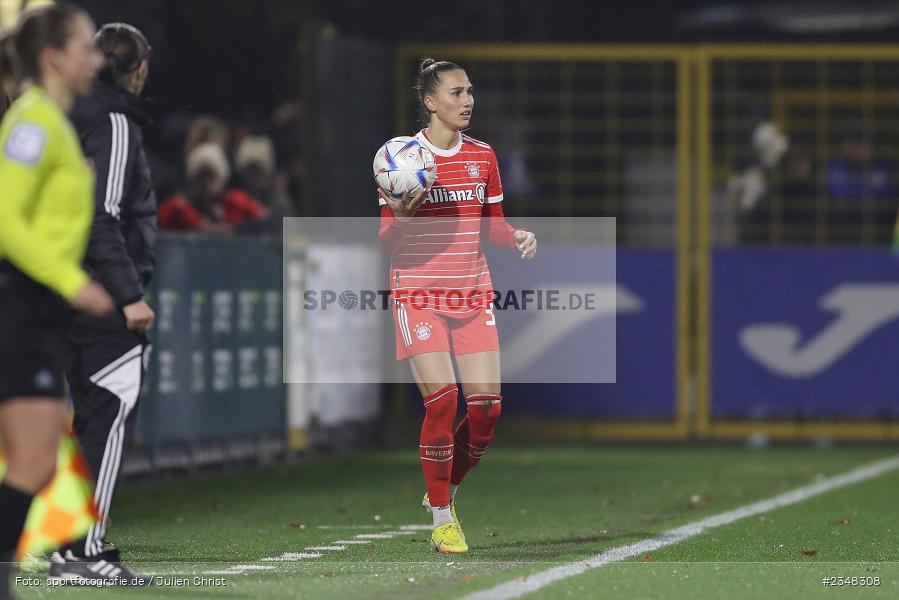Jana Kappes, Dietmar-Hopp-Stadion, Hoffenheim, 02.12.2022, sport, action, Fussball, DFB, Dezember 2022, Saison 2022/2023, 9. Spieltag, FFBL, FLYERALARM Frauen-Bundesliga, FCB, TSG, FC Bayern München, TSG Hoffenheim - Bild-ID: 2348308