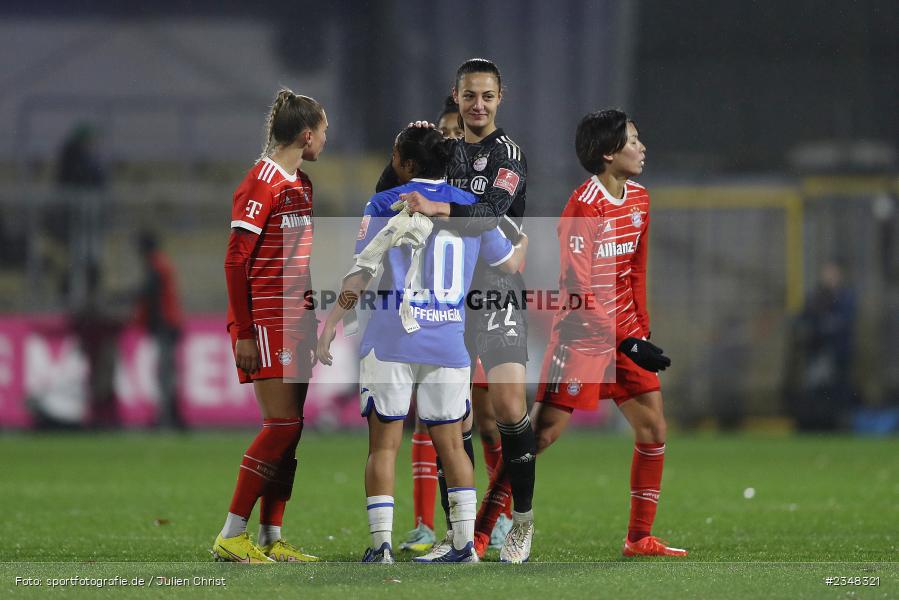 Maria Luisa Grohs, Dietmar-Hopp-Stadion, Hoffenheim, 02.12.2022, sport, action, Fussball, DFB, Dezember 2022, Saison 2022/2023, 9. Spieltag, FFBL, FLYERALARM Frauen-Bundesliga, FCB, TSG, FC Bayern München, TSG Hoffenheim - Bild-ID: 2348321