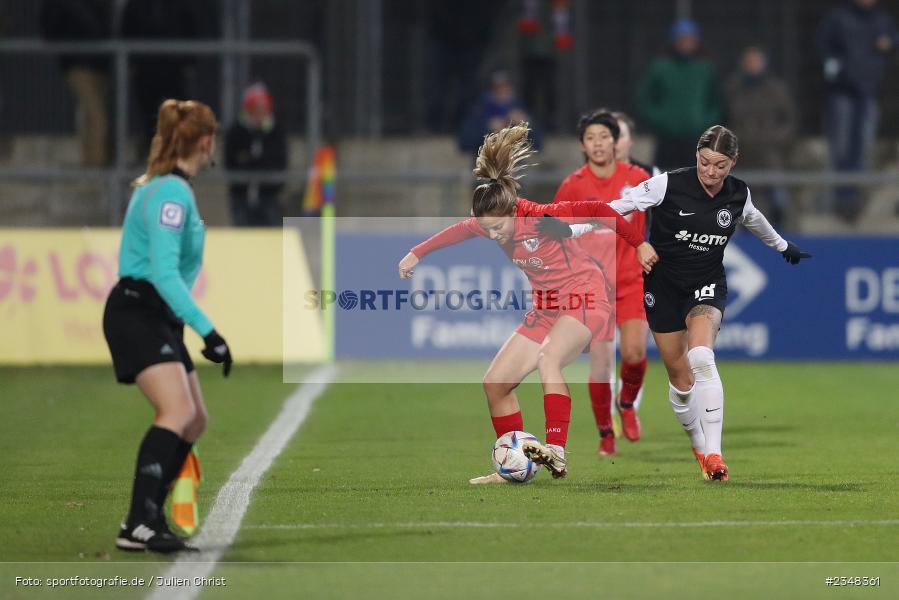 Noa Selimhodzic, Stadion am Brentanobad, Frankfurt, 09.12.2022, sport, action, Fussball, DFB, Dezember 2022, Saison 2022/2023, 10. Spieltag, FFBL, FLYERALARM Frauen-Bundesliga, FFC, SGE, 1. FFC Turbine Potsdam, Eintracht Frankfurt - Bild-ID: 2348361