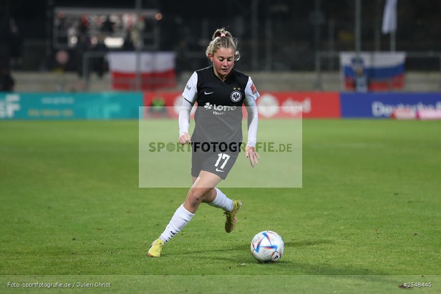 Leonie Köster, Stadion am Brentanobad, Frankfurt, 09.12.2022, sport, action, Fussball, DFB, Dezember 2022, Saison 2022/2023, 10. Spieltag, FFBL, FLYERALARM Frauen-Bundesliga, FFC, SGE, 1. FFC Turbine Potsdam, Eintracht Frankfurt - Bild-ID: 2348445 Leonie Köster, Stadion am Brentanobad, Frankfurt, 09.12.2022, sport, action, Fussball, DFB, Dezember 2022, Saison 2022/2023, 10. Spieltag, FFBL, FLYERALARM Frauen-Bundesliga, FFC, SGE, 1. FFC Turbine Potsdam, Eintracht Frankfurt - Bild-ID: 2348445