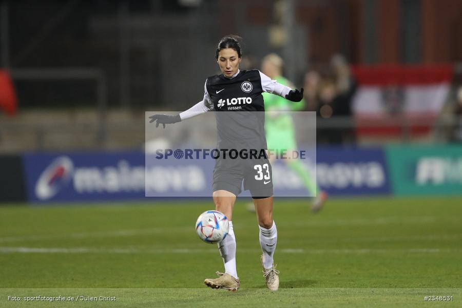 Sara Doorsoun-Khajeh, Stadion am Brentanobad, Frankfurt, 09.12.2022, sport, action, Fussball, DFB, Dezember 2022, Saison 2022/2023, 10. Spieltag, FFBL, FLYERALARM Frauen-Bundesliga, FFC, SGE, 1. FFC Turbine Potsdam, Eintracht Frankfurt - Bild-ID: 2348531 Sara Doorsoun-Khajeh, Stadion am Brentanobad, Frankfurt, 09.12.2022, sport, action, Fussball, DFB, Dezember 2022, Saison 2022/2023, 10. Spieltag, FFBL, FLYERALARM Frauen-Bundesliga, FFC, SGE, 1. FFC Turbine Potsdam, Eintracht Frankfurt - Bild-ID: 2348531