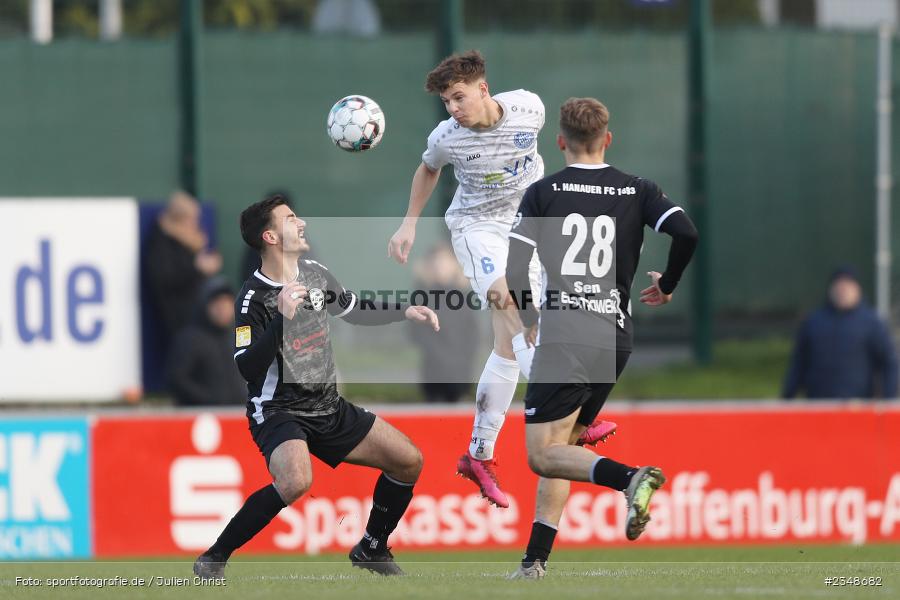 Paul Seikel, MAIREC-Arena, Alzenau, 10.12.2022, sport, action, Fussball, hfv, Dezember 2022, Saison 2022/2023, 23. Spieltag, Hessenliga, HFC, FCB, 1. Hanauer FC, FC Bayern Alzenau - Bild-ID: 2348682