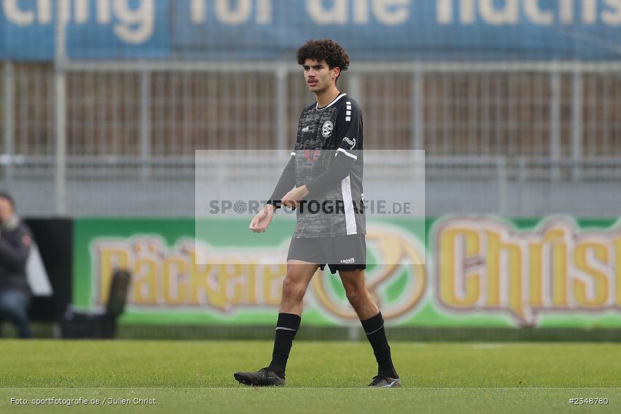 Leandro Baumann, MAIREC-Arena, Alzenau, 10.12.2022, sport, action, Fussball, hfv, Dezember 2022, Saison 2022/2023, 23. Spieltag, Hessenliga, HFC, FCB, 1. Hanauer FC, FC Bayern Alzenau - Bild-ID: 2348780