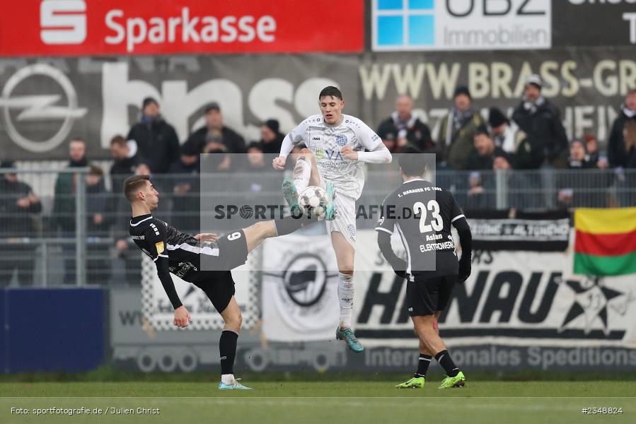 Lukas Fecher, MAIREC-Arena, Alzenau, 10.12.2022, sport, action, Fussball, hfv, Dezember 2022, Saison 2022/2023, 23. Spieltag, Hessenliga, HFC, FCB, 1. Hanauer FC, FC Bayern Alzenau - Bild-ID: 2348824