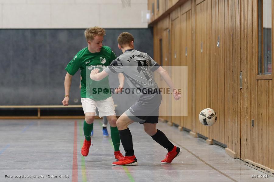 Marian Manke, Main-Spessart-Halle, 08.01.2023, sport, action, BFV, Januar 2023, Saison 2022/2023, Spiel-Nr. 12, TSV Uettingen, FC Gössenheim, Marktheidenfeld, U19, Hallenturnier - Bild-ID: 2349108
