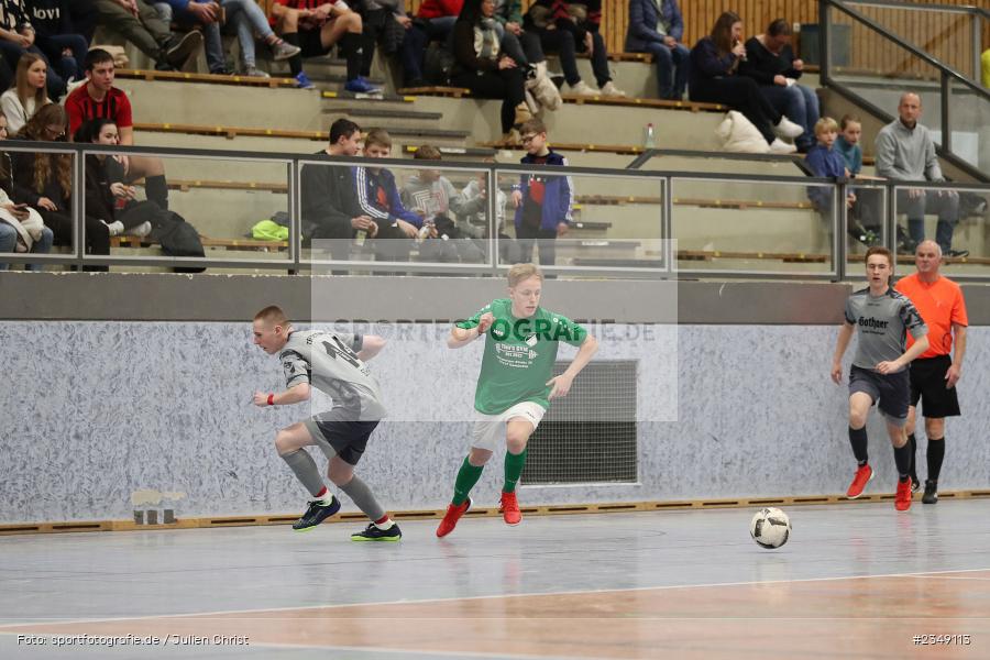 Marian Manke, Main-Spessart-Halle, 08.01.2023, sport, action, BFV, Januar 2023, Saison 2022/2023, Spiel-Nr. 12, TSV Uettingen, FC Gössenheim, Marktheidenfeld, U19, Hallenturnier - Bild-ID: 2349113