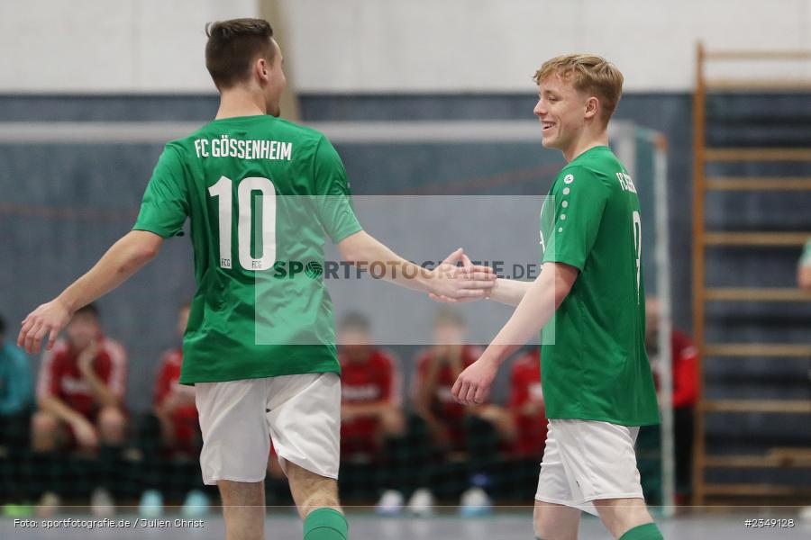 Marian Manke, Main-Spessart-Halle, 08.01.2023, sport, action, BFV, Januar 2023, Saison 2022/2023, Spiel-Nr. 12, TSV Uettingen, FC Gössenheim, Marktheidenfeld, U19, Hallenturnier - Bild-ID: 2349128