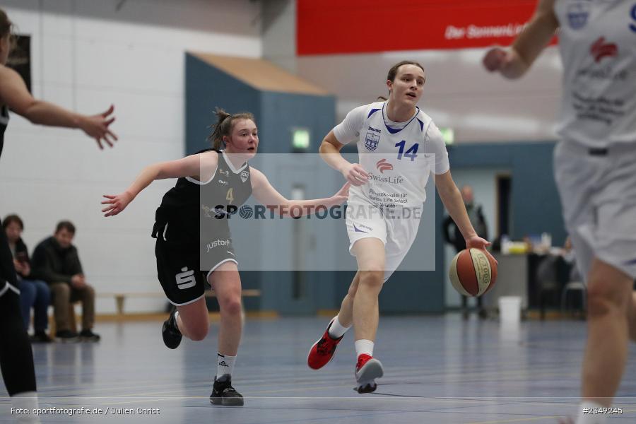 Maike Herrmann, Hans-Wilhelm-Renkhoff Halle, Marktheidenfeld, 14.01.2023, sport, action, Basketball, RLD-HRN, BBV, Januar 2023, Saison 2022/2023, USV, TVM, USV VIMODROM Baskets Jena, TV Marktheidenfeld - Bild-ID: 2349245