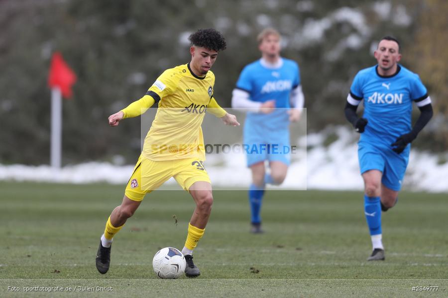 Andre Leipold, Sportgelände Am Sonnenstuhl, Randersacker, 21.01.2023, sport, action, BFV, Januar 2023, Fussball, Freundschaftsspiel, Regional-FS, VFB, FWK, VfB Bad Mergentheim, FC Würzburger Kickers - Bild-ID: 2349777