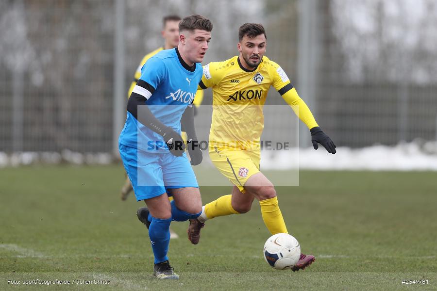 Luis Zehnter, Sportgelände Am Sonnenstuhl, Randersacker, 21.01.2023, sport, action, BFV, Januar 2023, Fussball, Freundschaftsspiel, Regional-FS, VFB, FWK, VfB Bad Mergentheim, FC Würzburger Kickers - Bild-ID: 2349781