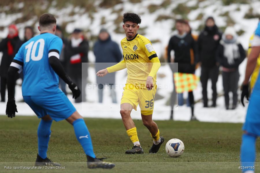 Andre Leipold, Sportgelände Am Sonnenstuhl, Randersacker, 21.01.2023, sport, action, BFV, Januar 2023, Fussball, Freundschaftsspiel, Regional-FS, VFB, FWK, VfB Bad Mergentheim, FC Würzburger Kickers - Bild-ID: 2349785