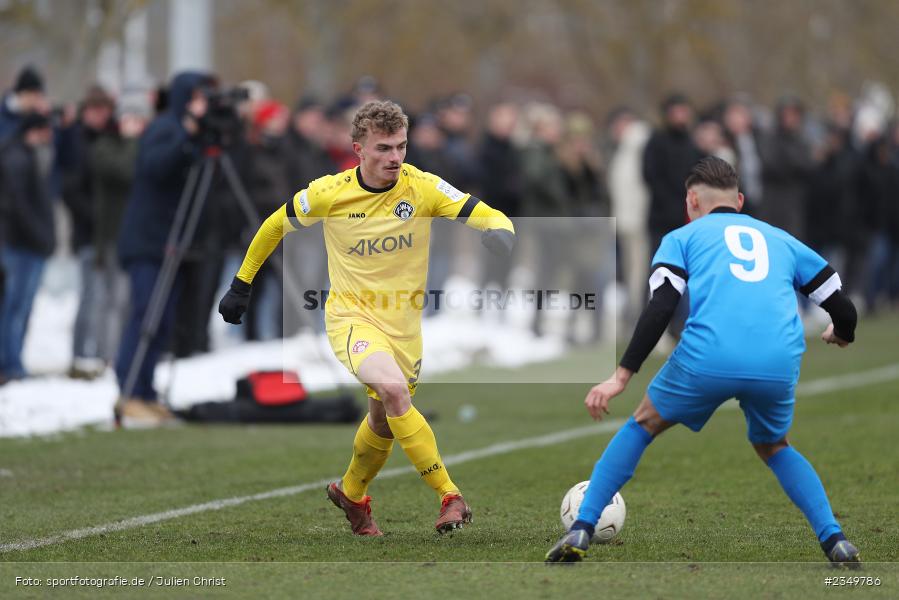 Tim Littmann, Sportgelände Am Sonnenstuhl, Randersacker, 21.01.2023, sport, action, BFV, Januar 2023, Fussball, Freundschaftsspiel, Regional-FS, VFB, FWK, VfB Bad Mergentheim, FC Würzburger Kickers - Bild-ID: 2349786