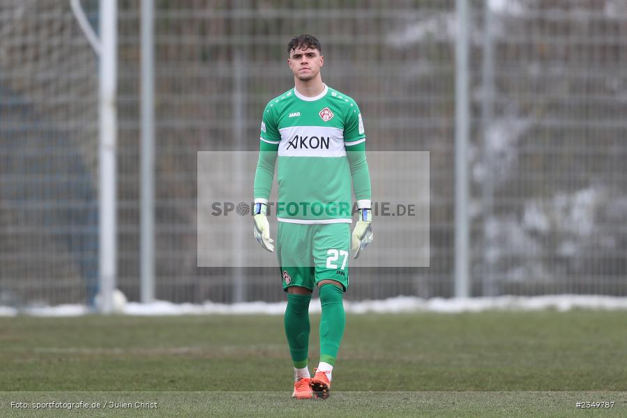 Vincent Friedsam, Sportgelände Am Sonnenstuhl, Randersacker, 21.01.2023, sport, action, BFV, Januar 2023, Fussball, Freundschaftsspiel, Regional-FS, VFB, FWK, VfB Bad Mergentheim, FC Würzburger Kickers - Bild-ID: 2349787