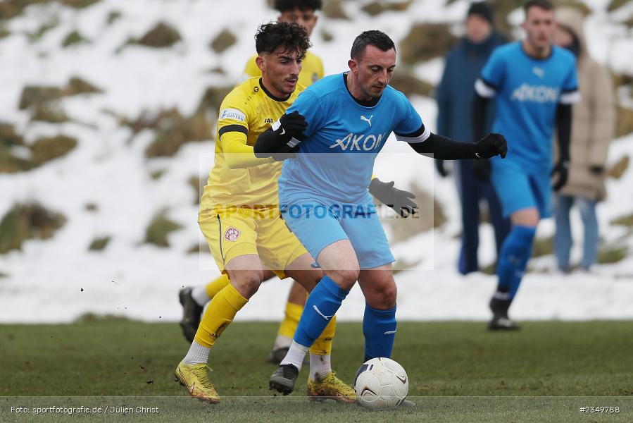Domenico Alberico, Sportgelände Am Sonnenstuhl, Randersacker, 21.01.2023, sport, action, BFV, Januar 2023, Fussball, Freundschaftsspiel, Regional-FS, VFB, FWK, VfB Bad Mergentheim, FC Würzburger Kickers - Bild-ID: 2349788