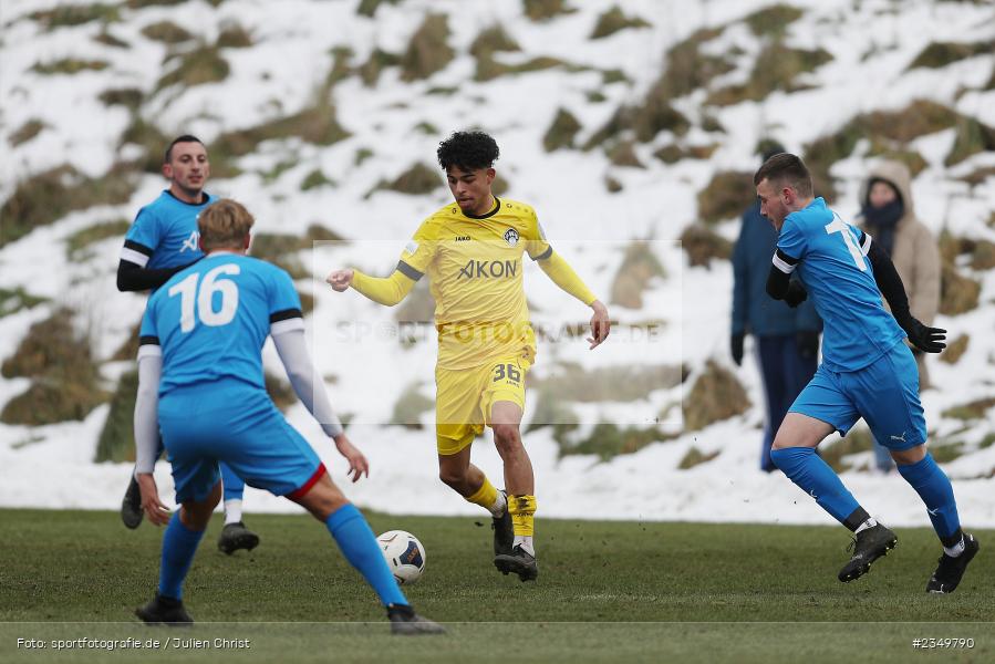 Andre Leipold, Sportgelände Am Sonnenstuhl, Randersacker, 21.01.2023, sport, action, BFV, Januar 2023, Fussball, Freundschaftsspiel, Regional-FS, VFB, FWK, VfB Bad Mergentheim, FC Würzburger Kickers - Bild-ID: 2349790