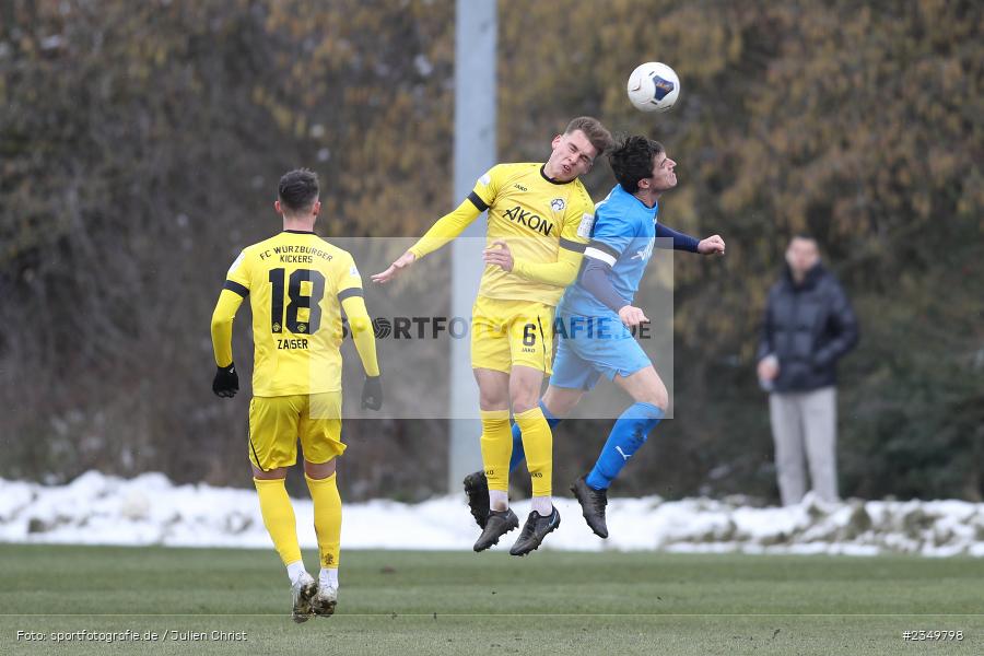 Marius Wegmann, Sportgelände Am Sonnenstuhl, Randersacker, 21.01.2023, sport, action, BFV, Januar 2023, Fussball, Freundschaftsspiel, Regional-FS, VFB, FWK, VfB Bad Mergentheim, FC Würzburger Kickers - Bild-ID: 2349798