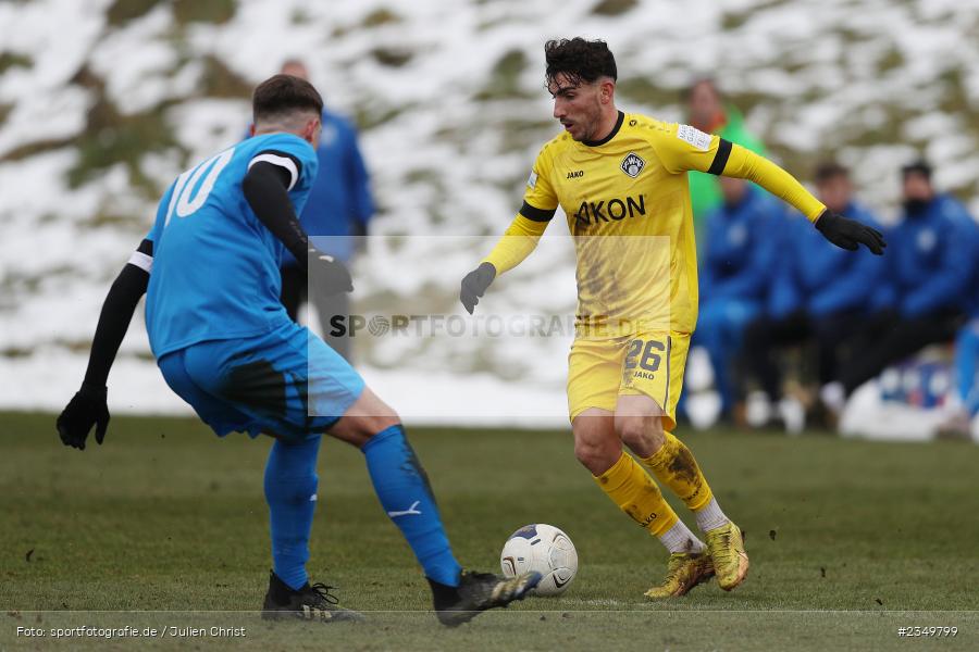 Domenico Alberico, Sportgelände Am Sonnenstuhl, Randersacker, 21.01.2023, sport, action, BFV, Januar 2023, Fussball, Freundschaftsspiel, Regional-FS, VFB, FWK, VfB Bad Mergentheim, FC Würzburger Kickers - Bild-ID: 2349799