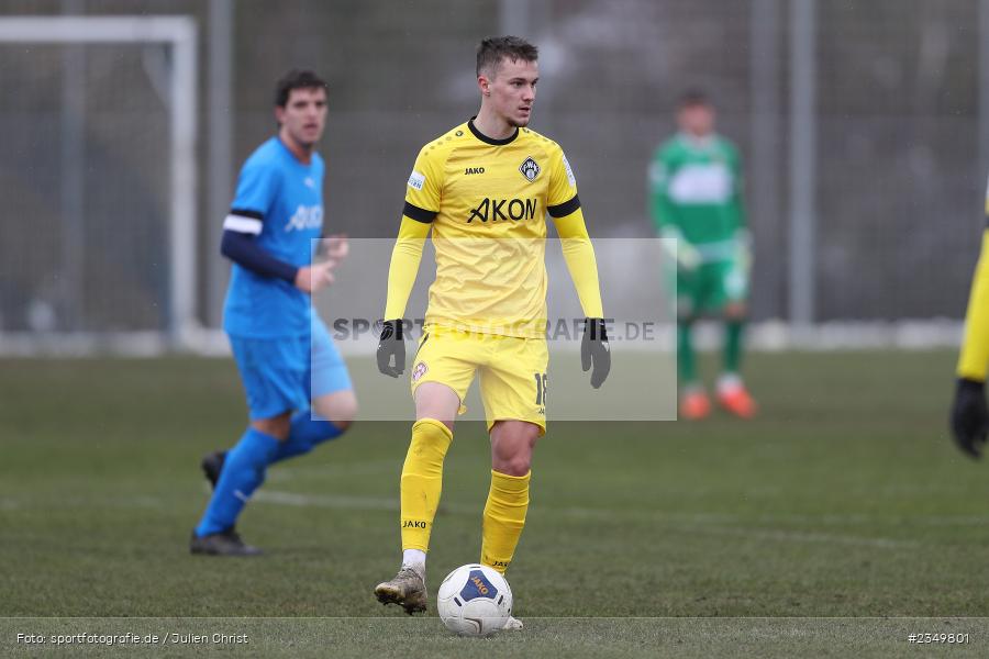 Maximilian Zaiser, Sportgelände Am Sonnenstuhl, Randersacker, 21.01.2023, sport, action, BFV, Januar 2023, Fussball, Freundschaftsspiel, Regional-FS, VFB, FWK, VfB Bad Mergentheim, FC Würzburger Kickers - Bild-ID: 2349801