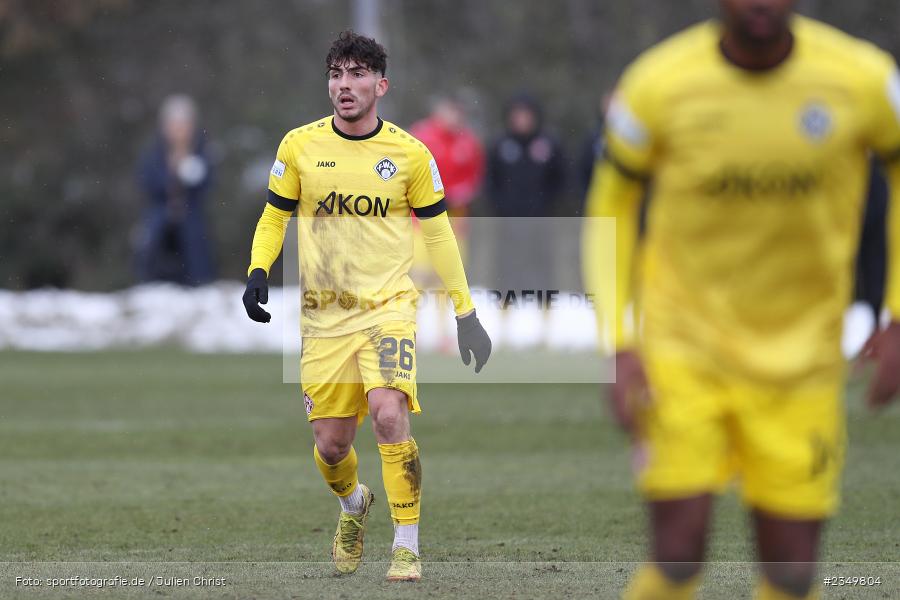Domenico Alberico, Sportgelände Am Sonnenstuhl, Randersacker, 21.01.2023, sport, action, BFV, Januar 2023, Fussball, Freundschaftsspiel, Regional-FS, VFB, FWK, VfB Bad Mergentheim, FC Würzburger Kickers - Bild-ID: 2349804