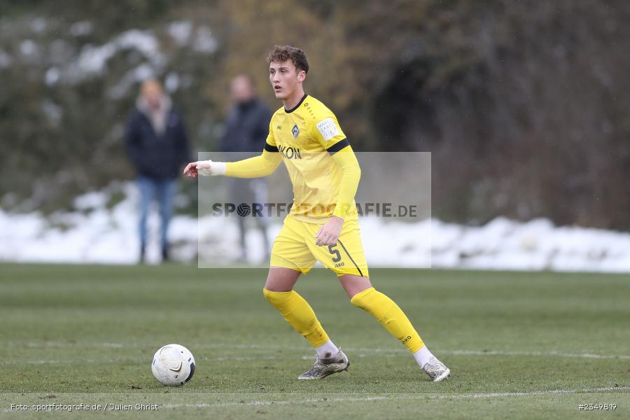 Aron Unrath, Sportgelände Am Sonnenstuhl, Randersacker, 21.01.2023, sport, action, BFV, Januar 2023, Fussball, Freundschaftsspiel, Regional-FS, VFB, FWK, VfB Bad Mergentheim, FC Würzburger Kickers - Bild-ID: 2349819 Aron Unrath, Sportgelände Am Sonnenstuhl, Randersacker, 21.01.2023, sport, action, BFV, Januar 2023, Fussball, Freundschaftsspiel, Regional-FS, VFB, FWK, VfB Bad Mergentheim, FC Würzburger Kickers - Bild-ID: 2349819