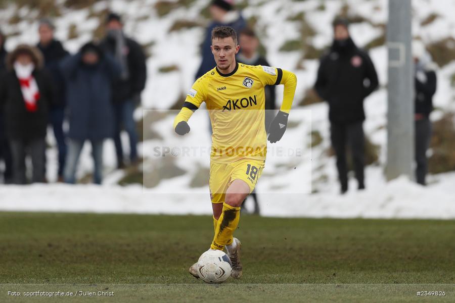 Maximilian Zaiser, Sportgelände Am Sonnenstuhl, Randersacker, 21.01.2023, sport, action, BFV, Januar 2023, Fussball, Freundschaftsspiel, Regional-FS, VFB, FWK, VfB Bad Mergentheim, FC Würzburger Kickers - Bild-ID: 2349826