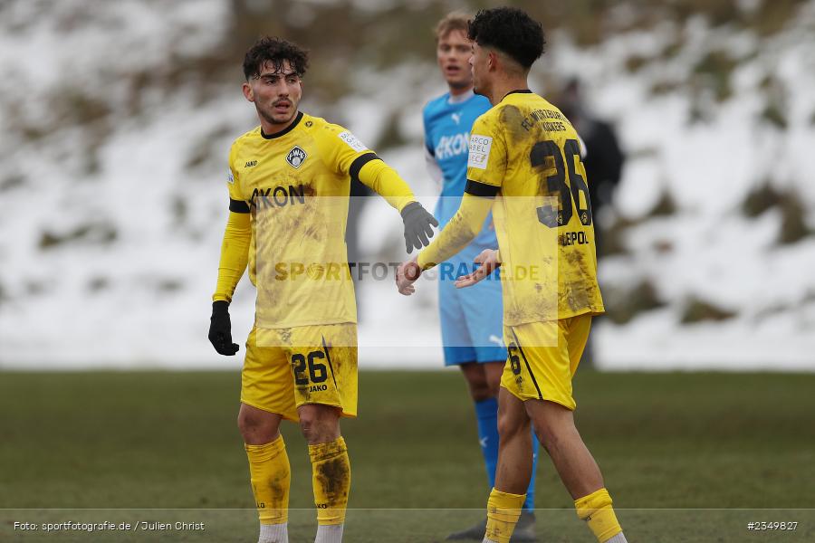 Domenico Alberico, Sportgelände Am Sonnenstuhl, Randersacker, 21.01.2023, sport, action, BFV, Januar 2023, Fussball, Freundschaftsspiel, Regional-FS, VFB, FWK, VfB Bad Mergentheim, FC Würzburger Kickers - Bild-ID: 2349827