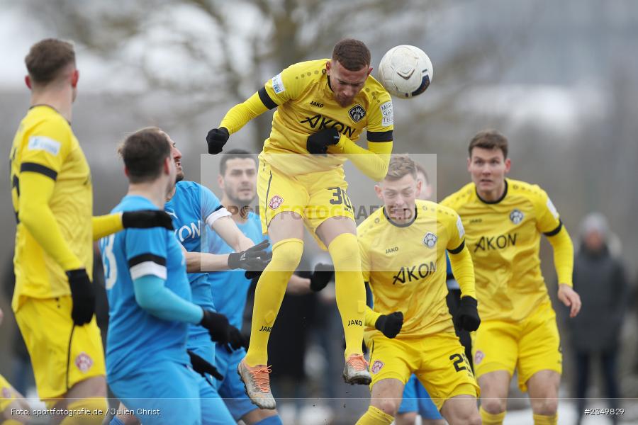 Benyas Solomon Junge-Abiol, Sportgelände Am Sonnenstuhl, Randersacker, 21.01.2023, sport, action, BFV, Januar 2023, Fussball, Freundschaftsspiel, Regional-FS, VFB, FWK, VfB Bad Mergentheim, FC Würzburger Kickers - Bild-ID: 2349829