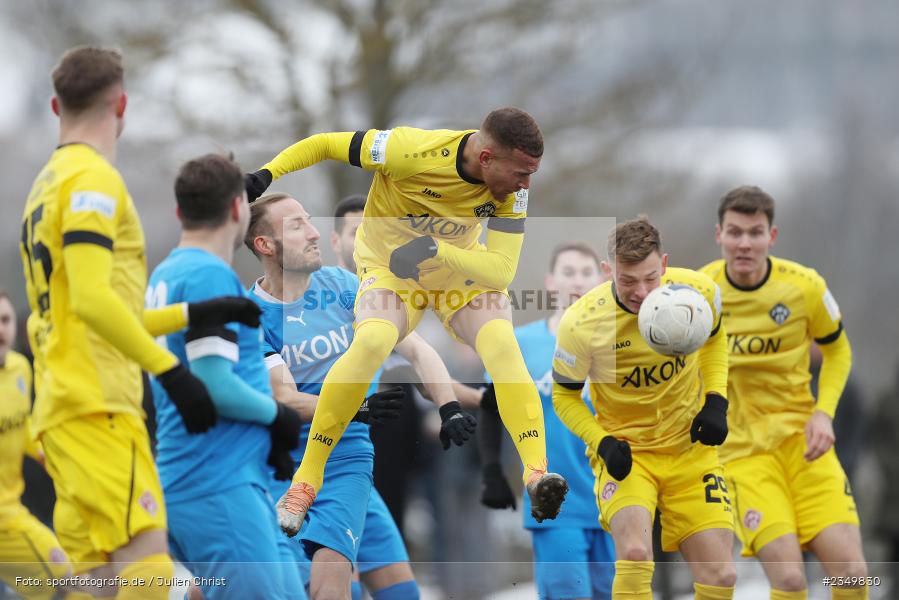 Benyas Solomon Junge-Abiol, Sportgelände Am Sonnenstuhl, Randersacker, 21.01.2023, sport, action, BFV, Januar 2023, Fussball, Freundschaftsspiel, Regional-FS, VFB, FWK, VfB Bad Mergentheim, FC Würzburger Kickers - Bild-ID: 2349830