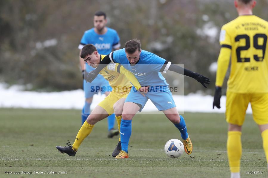 Samuel Röthlein, Sportgelände Am Sonnenstuhl, Randersacker, 21.01.2023, sport, action, BFV, Januar 2023, Fussball, Freundschaftsspiel, Regional-FS, VFB, FWK, VfB Bad Mergentheim, FC Würzburger Kickers - Bild-ID: 2349850 Samuel Röthlein, Sportgelände Am Sonnenstuhl, Randersacker, 21.01.2023, sport, action, BFV, Januar 2023, Fussball, Freundschaftsspiel, Regional-FS, VFB, FWK, VfB Bad Mergentheim, FC Würzburger Kickers - Bild-ID: 2349850