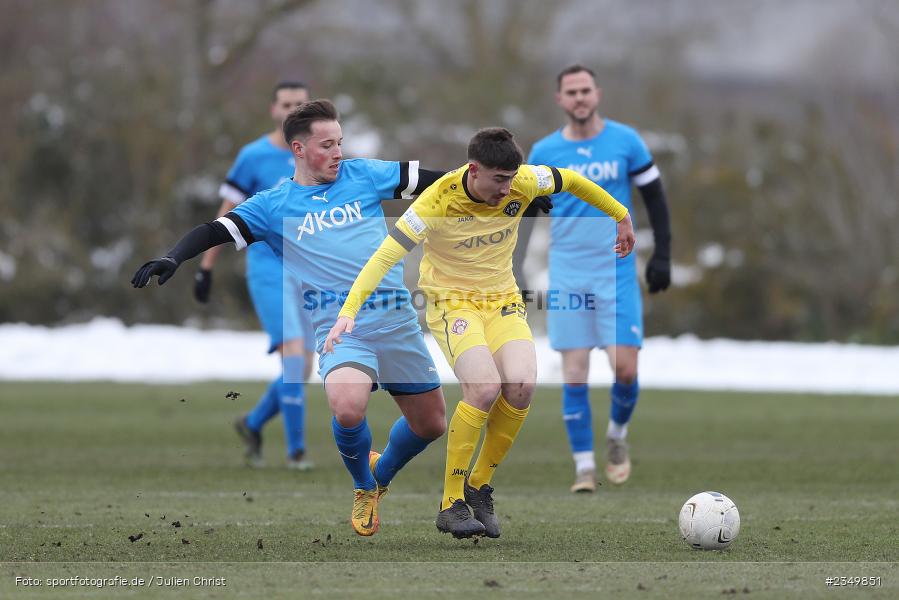 Samuel Röthlein, Sportgelände Am Sonnenstuhl, Randersacker, 21.01.2023, sport, action, BFV, Januar 2023, Fussball, Freundschaftsspiel, Regional-FS, VFB, FWK, VfB Bad Mergentheim, FC Würzburger Kickers - Bild-ID: 2349851 Samuel Röthlein, Sportgelände Am Sonnenstuhl, Randersacker, 21.01.2023, sport, action, BFV, Januar 2023, Fussball, Freundschaftsspiel, Regional-FS, VFB, FWK, VfB Bad Mergentheim, FC Würzburger Kickers - Bild-ID: 2349851